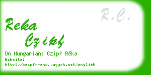 reka czipf business card