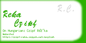 reka czipf business card